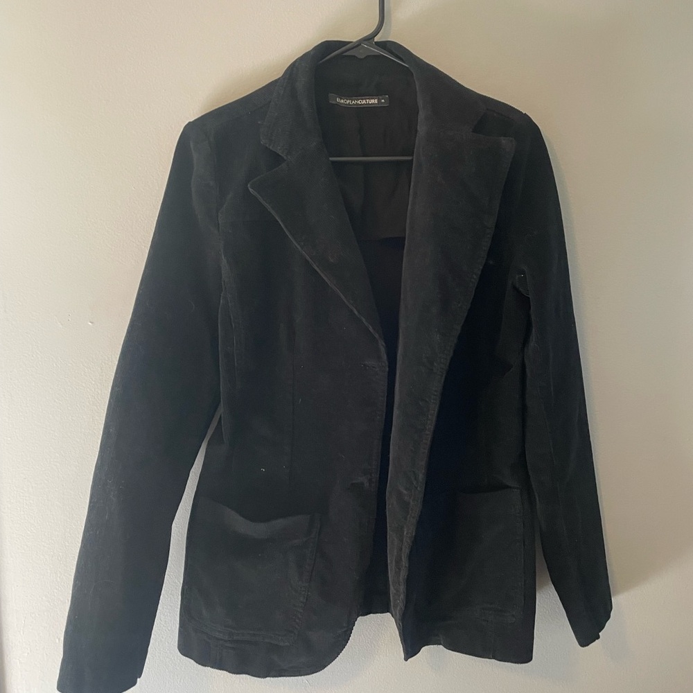 Black Corduroy Women's Jacket